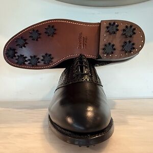 FootJoy Classics Dry Golf Shoes 10.5D Black Leather – Made in USA – Spiked –NWOT